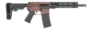 Shark Coast Tactical SCC07190HOLM-P Holmes  5.56 NATO 30+1 10.50″ Black Nitride Threaded Barrel, Aluminum Receiver w/Picatinny Rail, M-LOK Handguard, Polymer SB Tactical SBA3 Brace, Polymer Grip
