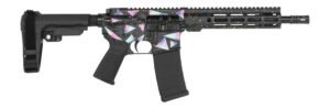 Shark Coast Tactical SCC07237MIA-P Miami  5.56 NATO 30+1 10.50″ Black Nitride Threaded Barrel, Aluminum Receiver w/Picatinny Rail, M-LOK Handguard, Polymer SB Tactical SBA3 Brace, Polymer Grip