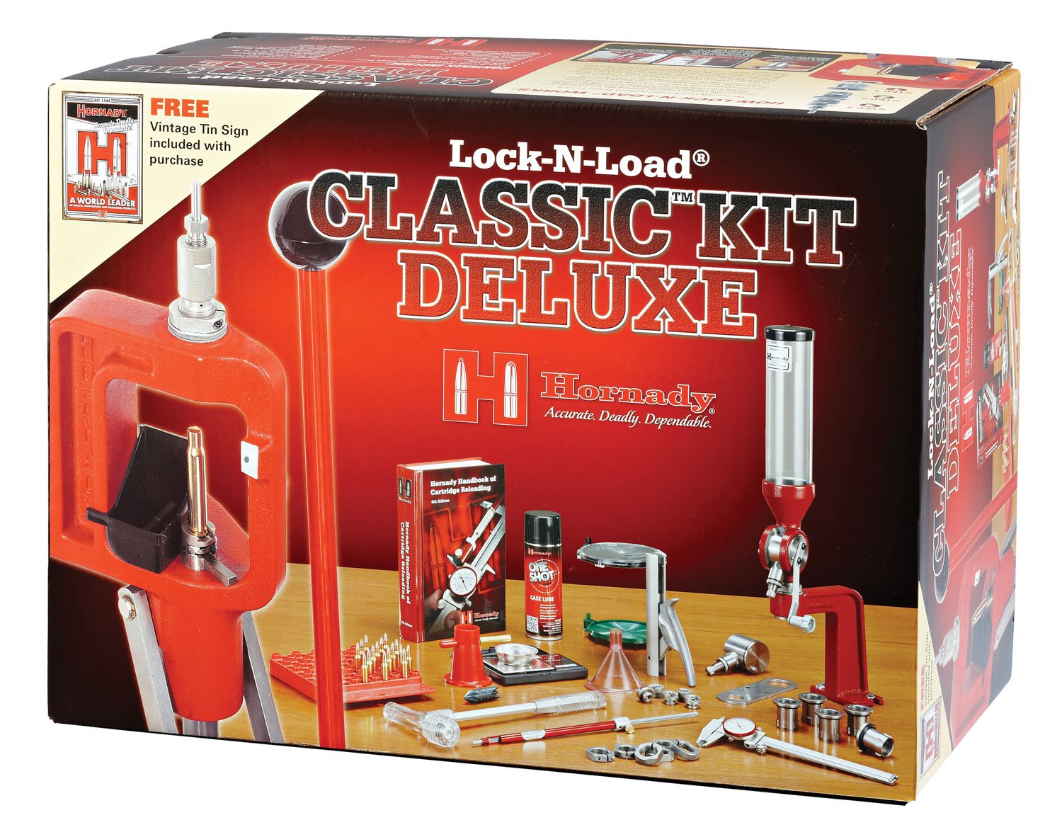 Hornady 085010 Lock-N-Load Classic Deluxe Kit Cast Iron Hard Plastic