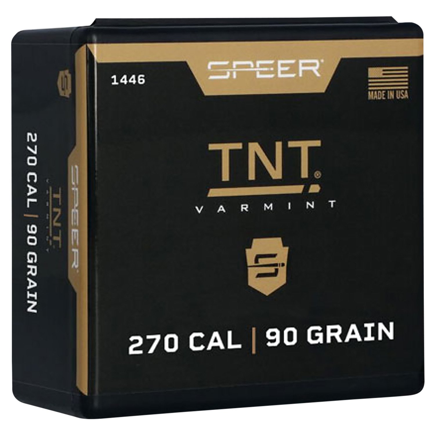 Speer 1446 TNT 270 Caliber .277 90 GR Hollow Point 100 Box