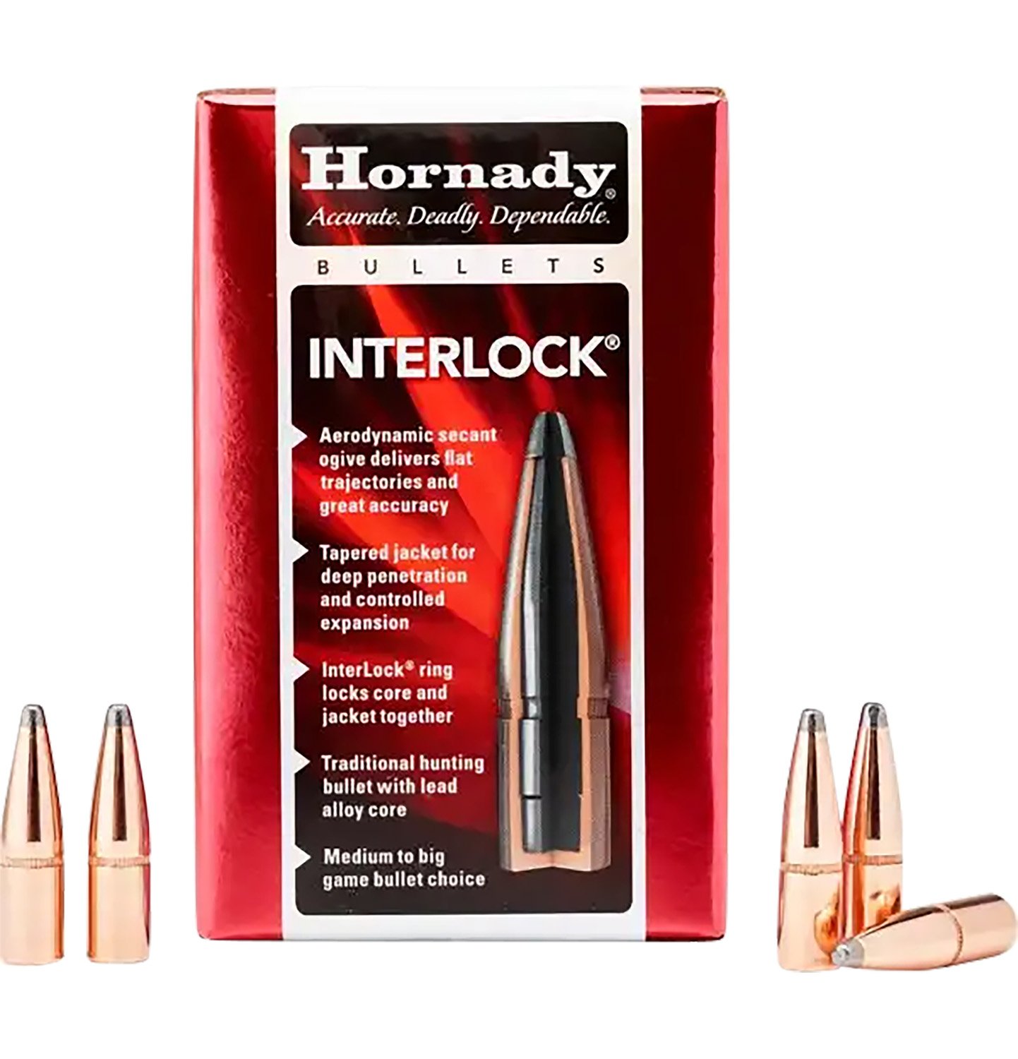 Hornady 2730 InterLock 270 Cal .277 130 gr Spire Point 100 Per Box/ 25 Case Hornady 2730 InterLock 270 Cal .277 130 gr Spire Point 100 Per Box/ 25 Case
