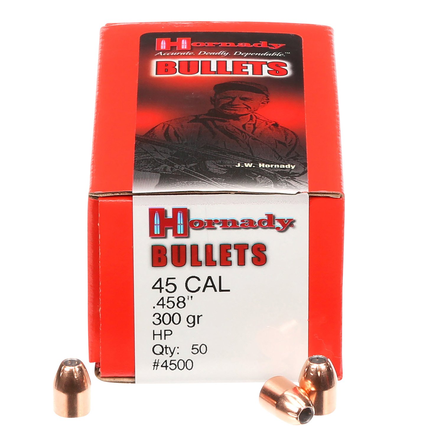 Hornady 4500 InterLock 45 Cal .458 300 gr Hollow Point 50 Per Box/ 15 Case Hornady 4500 InterLock 45 Cal .458 300 gr Hollow Point 50 Per Box/ 15 Case