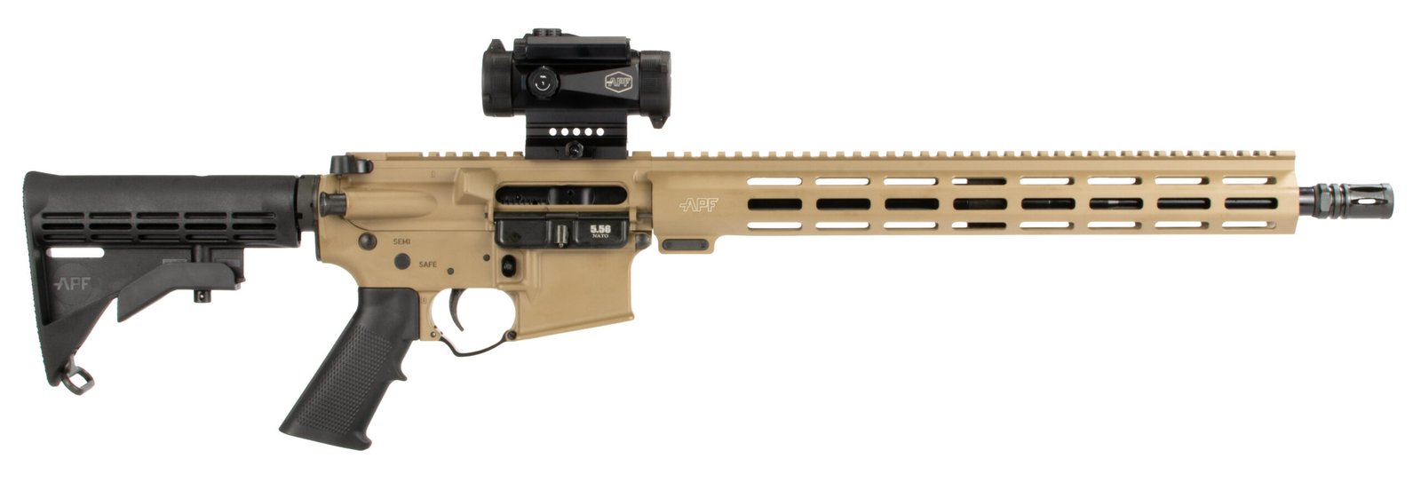 APF GUARDIAN 5.56 FDE 16 MLOK M4 30RD OPTICS APF GUARDIAN 5.56 FDE 16 MLOK M4 30RD OPTICS