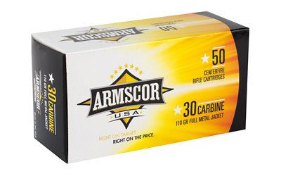 ARMSCOR 30CARB 110GR FMJ 50/1000 - Image 2