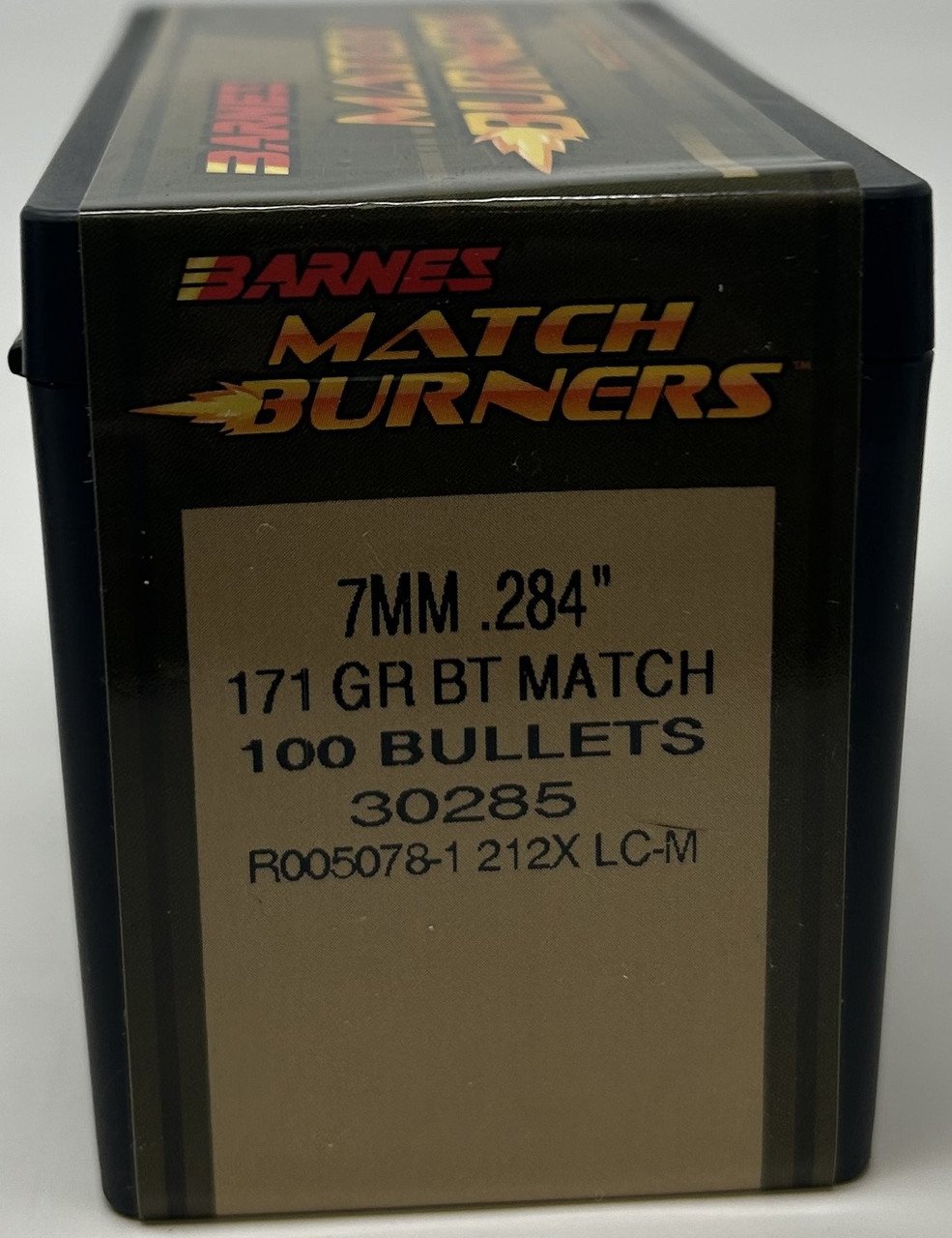 Barnes 7mm (.284 Dia) Reloading Bullets Match Burner B30285 171 Grain Boat Tail Hollow Point 100 Pieces