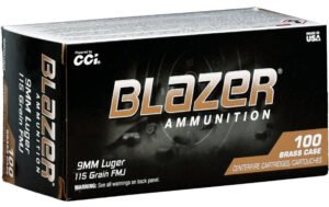 BLAZER BRASS 9MM 115GR FMJ 100/10