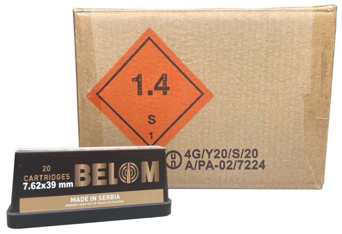 GO BELOM 7.62X39 BRASS 123GR FMJ 480/1 (114) GO BELOM 7.62X39 BRASS 123GR FMJ 480/1 (114)