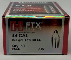 Hornady 44 Cal (.430 Dia) Reloading Bullets For 444 Marlin H4305 265 Grain FTX 50 Pieces