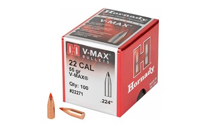 HRNDY V-MAX 22 CAL .224 55GR 100CT HRNDY V-MAX 22 CAL .224 55GR 100CT
