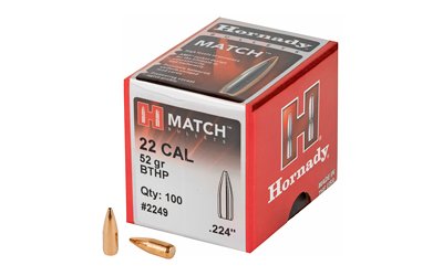 HRNDY MATCH 22CAL .224 52GR 100CT HRNDY MATCH 22CAL .224 52GR 100CT