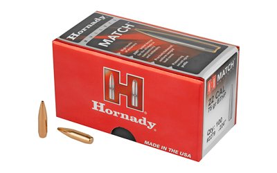 HRNDY MATCH 22CAL .224 75GR 100CT HRNDY MATCH 22CAL .224 75GR 100CT