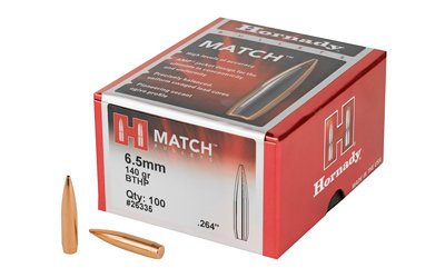 HRNDY MATCH 6.5MM .264 140GR 100CT HRNDY MATCH 6.5MM .264 140GR 100CT