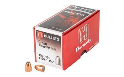 HRNDY FMJ-RN 9MM .355 115GR 100CT HRNDY FMJ-RN 9MM .355 115GR 100CT