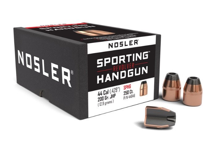 Nosler 44 Cal (.429 Dia) Reloading Bullets Sporting Handgun NOS44846 200 Grain Jacketed Hollow Point 250 Pieces Nosler 44 Cal (.429 Dia) Reloading Bullets Sporting Handgun NOS44846 200 Grain Jacketed Hollow Point 250 Pieces