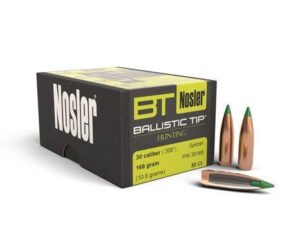 Nosler 30 Caliber Bullet 53952 175 Grain Hollow Point Boat Tail Custom Competition 100 Count