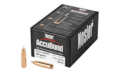 NOSLER 7MM 160GR ACCUBOND 50CT NOSLER 7MM 160GR ACCUBOND 50CT