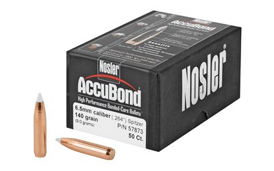 NOSLER 6.5MM 140GR ACCUBOND 50CT NOSLER 6.5MM 140GR ACCUBOND 50CT