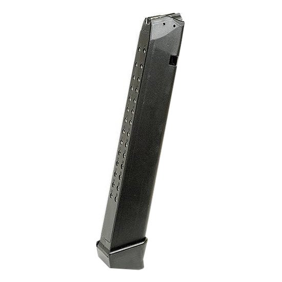 RWB MAG GLOCK 9MM 33RD STEEL LINED BLK POLYMER RWB MAG GLOCK 9MM 33RD STEEL LINED BLK POLYMER