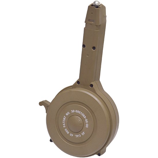 RWB DRUM MAG GLOCK 45ACP 40RD TAN POLYMER (20) RWB DRUM MAG GLOCK 45ACP 40RD TAN POLYMER (20)