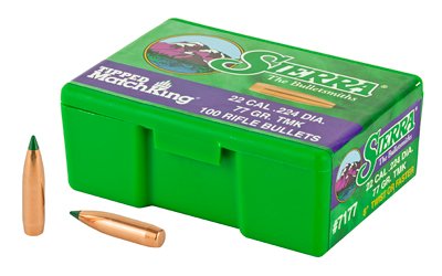 SIERRA TIPPED MK .224 77GR 100CT SIERRA TIPPED MK .224 77GR 100CT