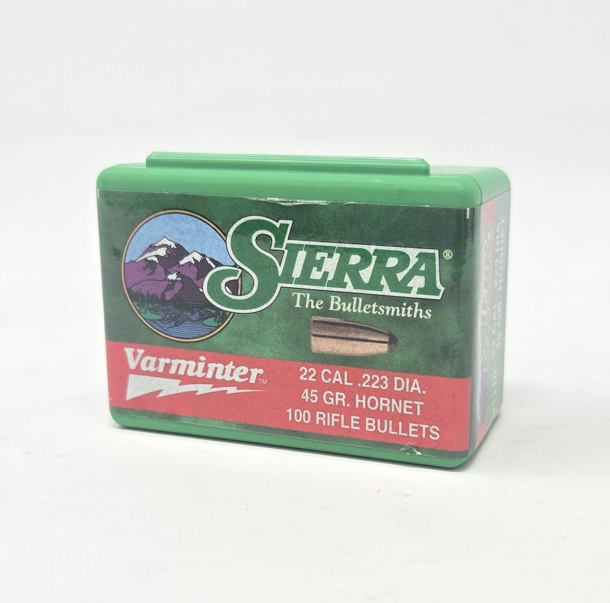 Sierra 22 Cal (.223 Dia) Reloading Bullets Varminter SRAA1110 45 Grain Jacketed Round Nose Soft Point 100 Pieces Sierra 22 Cal (.223 Dia) Reloading Bullets Varminter SRAA1110 45 Grain Jacketed Round Nose Soft Point 100 Pieces