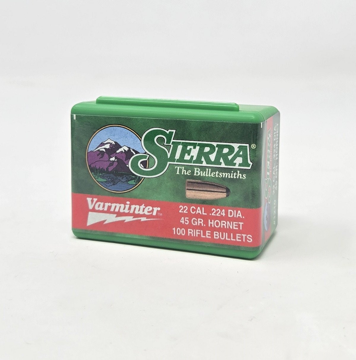 Sierra 22 Cal (.224 Dia) Reloading Bullets Hornet Varminter SRAA1210 45 Grain Soft Point 100 Pieces Sierra 22 Cal (.224 Dia) Reloading Bullets Hornet Varminter SRAA1210 45 Grain Soft Point 100 Pieces