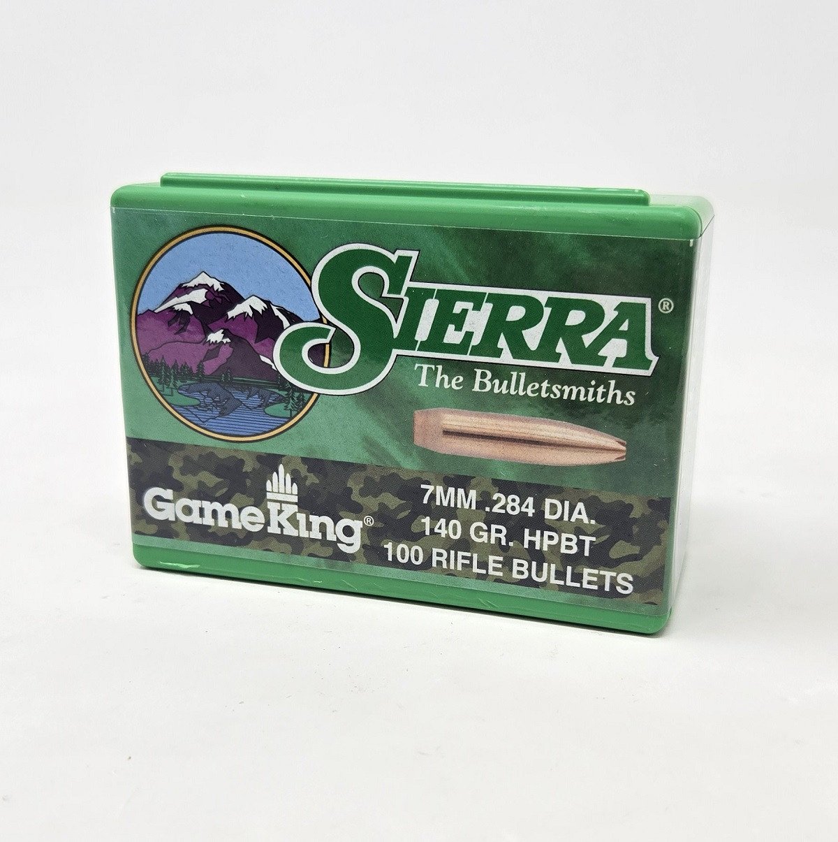Sierra 7mm (.284 Dia) Reloading Bullets Gameking SRAA1912 140 Grain Hollow Point Boat Tail 100 Pieces Sierra 7mm (.284 Dia) Reloading Bullets Gameking SRAA1912 140 Grain Hollow Point Boat Tail 100 Pieces