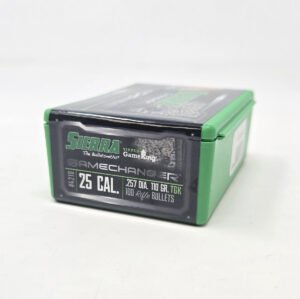 Sierra 25 Cal (.257 Dia) Reloading Bullets Tipped Gameking SRAA4210 110 Grain Ballistic Tip 100 Pieces