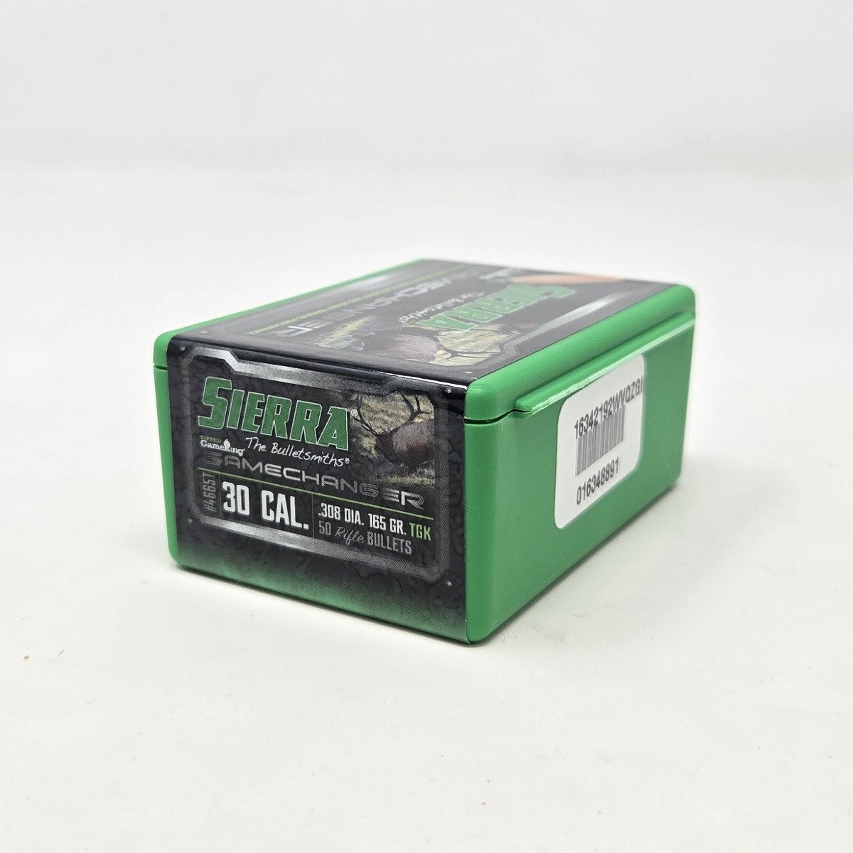 Sierra 30 Cal (.308 Dia) Reloading Bullets Gamechanger SRAA4665T 165 Grain Tipped Gameking 50 Pieces Sierra 30 Cal (.308 Dia) Reloading Bullets Gamechanger SRAA4665T 165 Grain Tipped Gameking 50 Pieces