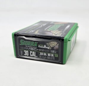 Sierra 30 Cal (.308 Dia) Reloading Bullets Tipped Gameking SRAA4680T 180 Grain Boat Tail Ballistic Tip 50 Pieces