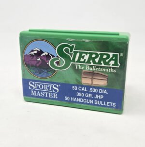 Sierra 50 Cal (.500 Dia) Reloading Bullets Sports Master SRAA5350 350 Grain Jacketed Hollow Point 50 Pieces