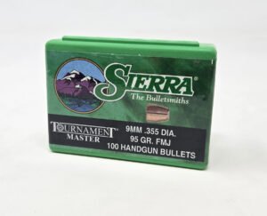 Sierra 9mm (.355 Dia) Reloading Bullets Tournament Master SRAA8105 95 Grain Full Metal Jacket 100 Pieces