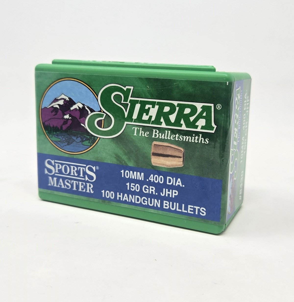 Sierra 10mm (.400 Dia) Reloading Bullets Sports Master SRAA8430 150 Grain Jacketed Hollow Point 100 Pieces Sierra 10mm (.400 Dia) Reloading Bullets Sports Master SRAA8430 150 Grain Jacketed Hollow Point 100 Pieces