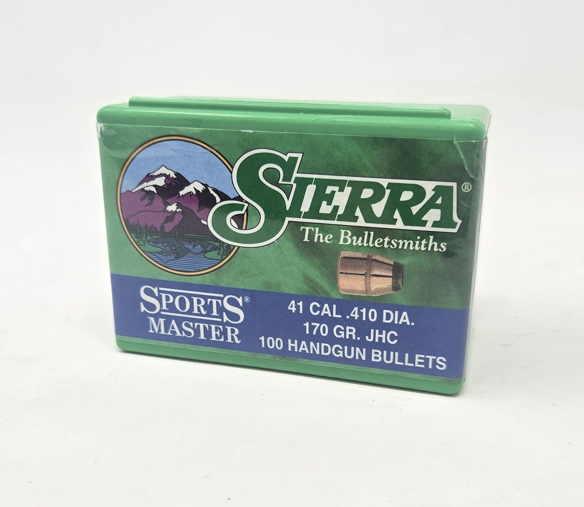 Sierra 41 Cal (.410 Dia) Reloading Bullets Sports Master SRAA8500 170 Grain Jacketed Hollow Cavity 100 Pieces Sierra 41 Cal (.410 Dia) Reloading Bullets Sports Master SRAA8500 170 Grain Jacketed Hollow Cavity 100 Pieces