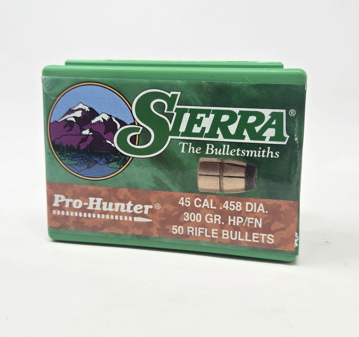 Sierra 458 Cal/45-70 (.458 Dia) Reloading Bullets Pro Hunter SRAA8900 300 Grain Flat Nose Jacketed Hollow Point 50 Pieces Sierra 458 Cal/45-70 (.458 Dia) Reloading Bullets Pro Hunter SRAA8900 300 Grain Flat Nose Jacketed Hollow Point 50 Pieces