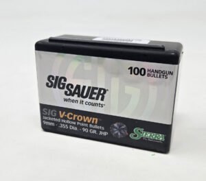 Sierra 9mm (.355 Dia) Reloading Bullets SRAA9990 90 Grain V-Crown Hollow Point 100 Pieces