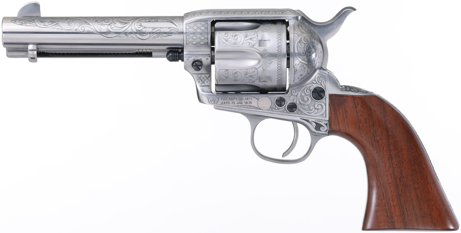 TF UBERTI 1873 CATTLEMAN 357MAG 4.75 PHOTO ENGRV TF UBERTI 1873 CATTLEMAN 357MAG 4.75 PHOTO ENGRV