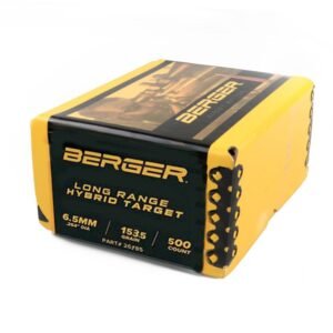 Berger Long Range Hybrid Target Rifle Bullets 6.5mm .264″ 153.5gr LR Hybrid Target 500/rd