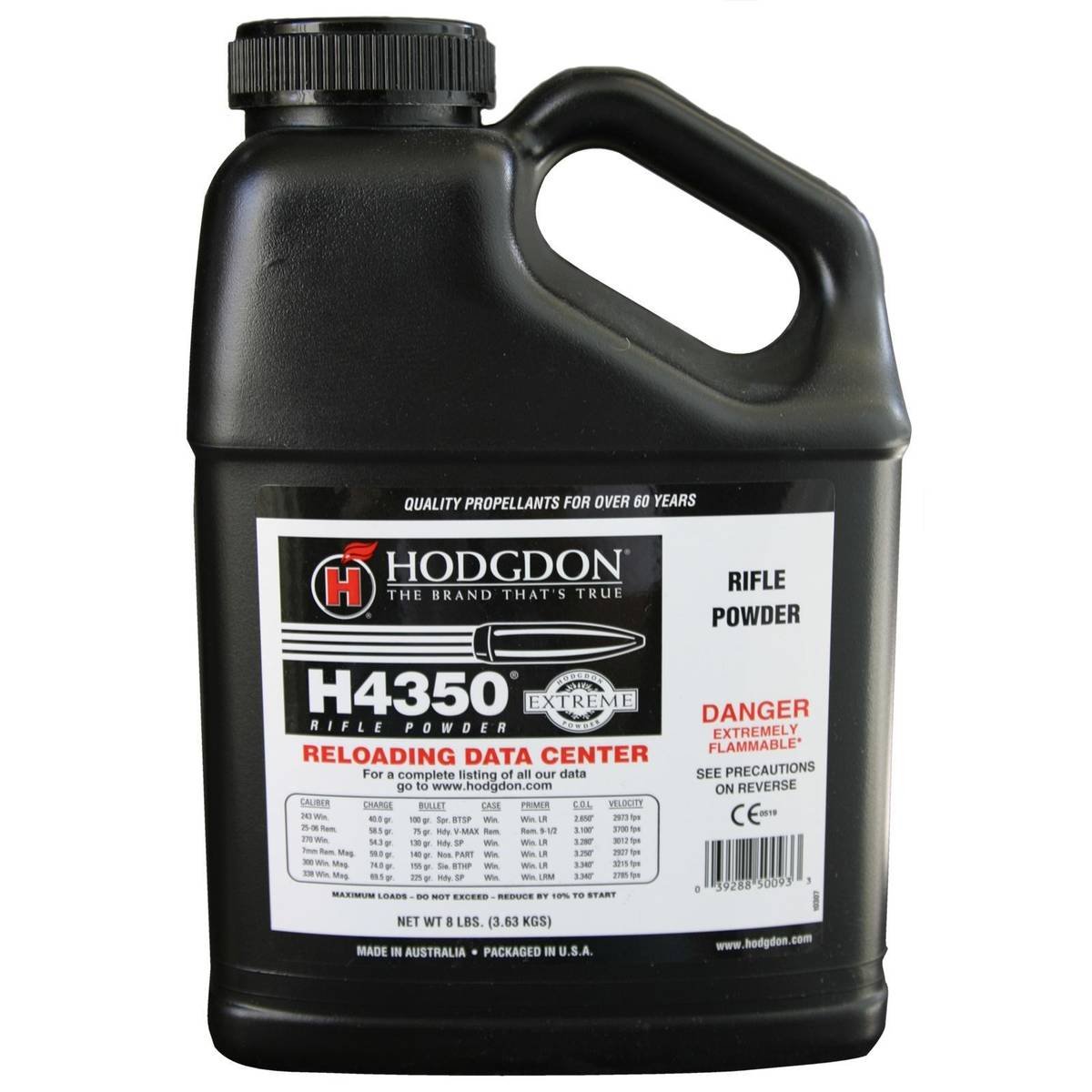 Hodgdon Extreme H4350 Rifle Powder 8 lbs Hodgdon Extreme H4350 Rifle Powder 8 lbs
