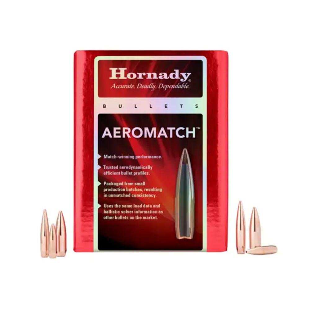 Hornady Aeromatch Rifle Bullets SEQUENTIAL 6.5mm .264″ 140 gr (1-8″) HHB 500/ct Hornady Aeromatch Rifle Bullets SEQUENTIAL 6.5mm .264″ 140 gr (1-8″) HHB 500/ct