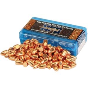 Berry’s Superior  Plated Pistol Bullets .380 cal .356″ 100 gr RNFB 250/ct
