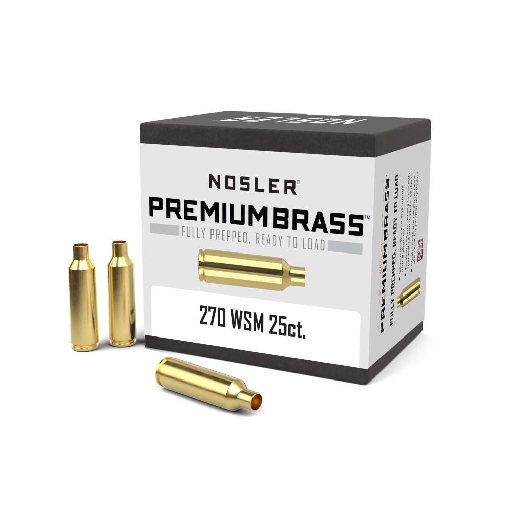 Nosler Unprimed Brass Rifle Cartridge Cases .270 WSM 25/ct Nosler Unprimed Brass Rifle Cartridge Cases .270 WSM 25/ct