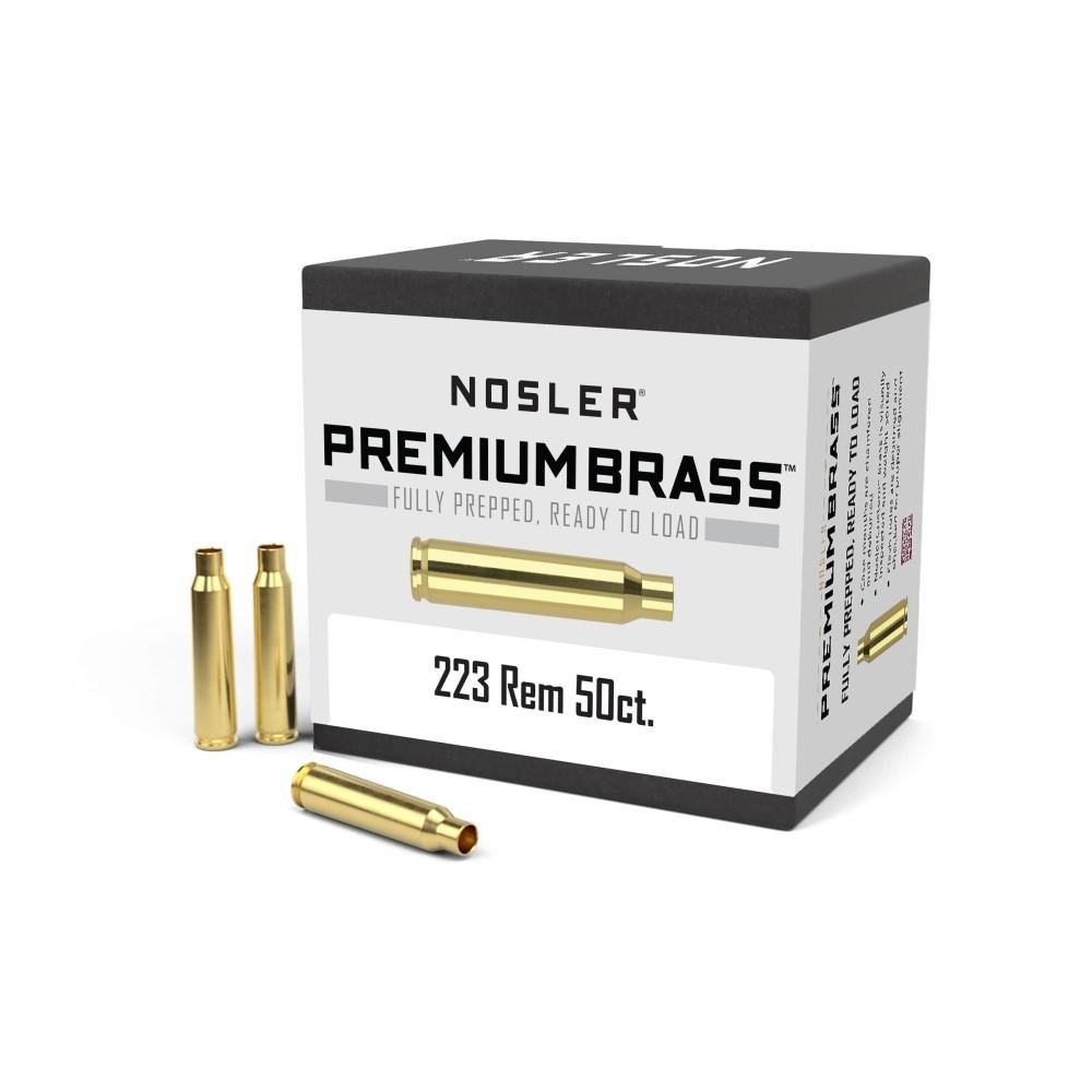 Nosler Unprimed Brass Rifle Cartridge Cases .223 Rem 50/ct Nosler Unprimed Brass Rifle Cartridge Cases .223 Rem 50/ct