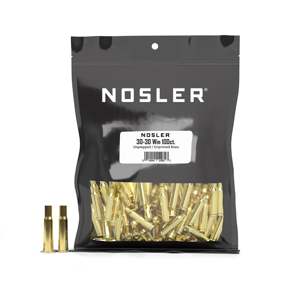 Nosler Unprimed Unprepped Brass Rifle Cartridge Cases 30-30 WIN NOS-HS 100/ct (BULK) Nosler Unprimed Unprepped Brass Rifle Cartridge Cases 30-30 WIN NOS-HS 100/ct (BULK)