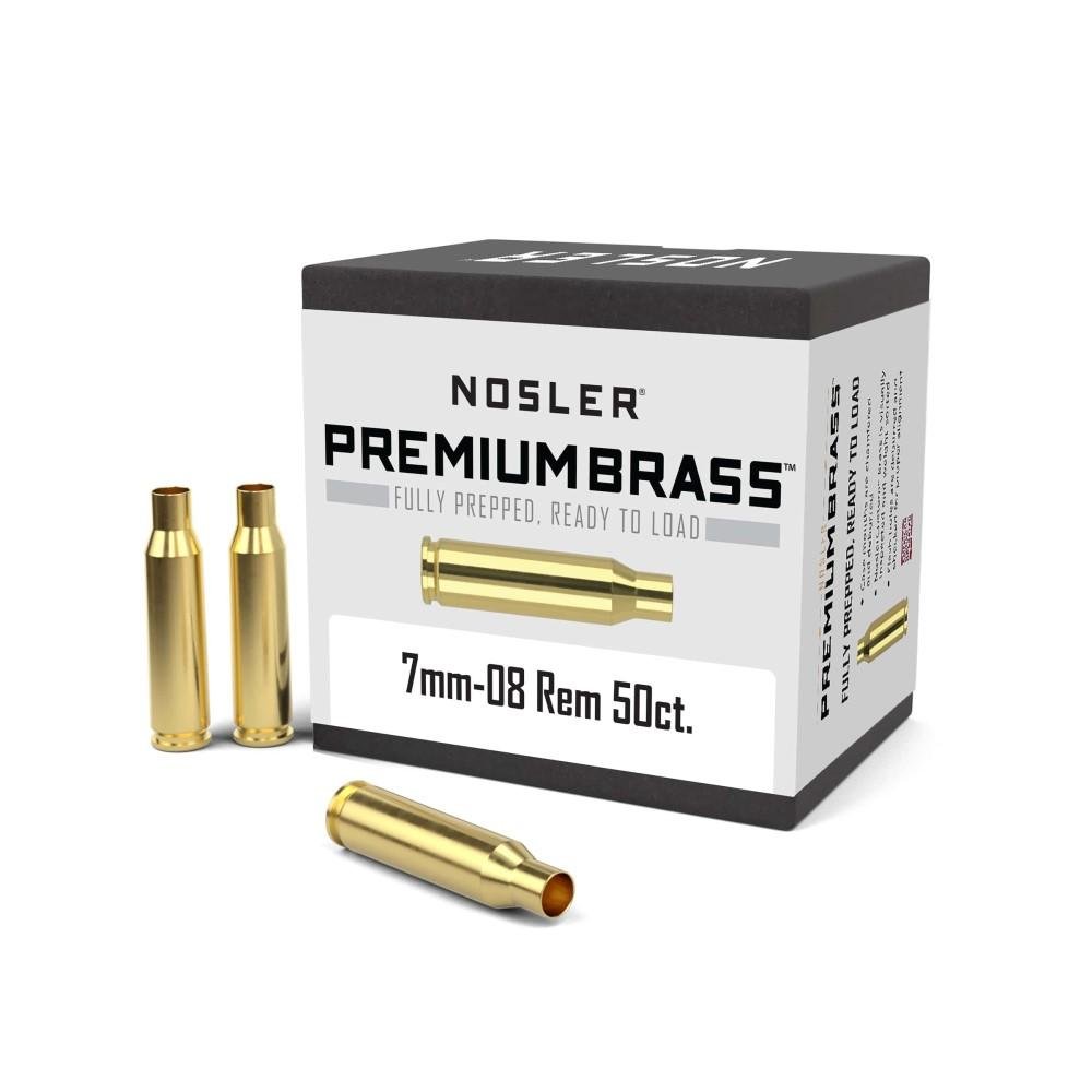 Nosler Unprimed Brass Rifle Cartridge Cases 7mm-08 50/ct Nosler Unprimed Brass Rifle Cartridge Cases 7mm-08 50/ct