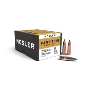 Nosler Partition Rifle Bullets .270 cal .277″ 150 gr SPT 50/ct
