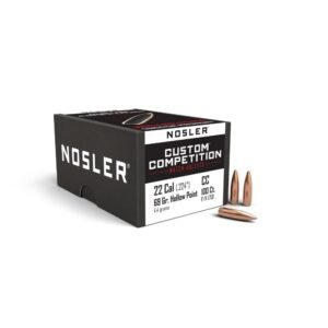 Nosler Custom Competition Rifle Bullets .22 cal .224″ 69 gr HPBT 100/ct