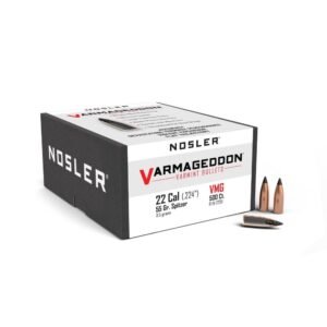 Nosler VarMageddon Rifle Bullets .22 cal .224″ 55 gr FB-TIPPED 500/ct