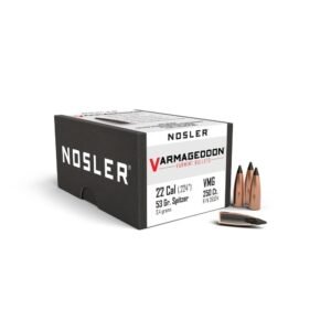 Nosler Varmageddon Rifle Bullets .22 cal .224″ 53 gr FB-TIPPED 250/ct