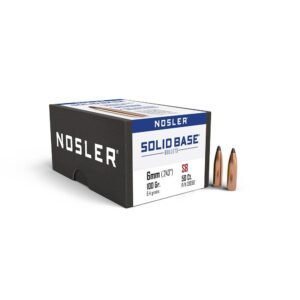 Nosler Solid Base Rifle Bullets 6mm .243″ 100 gr 50/ct